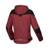 Macna Territor mujer Chaqueta motociclismo Burdeos Negro