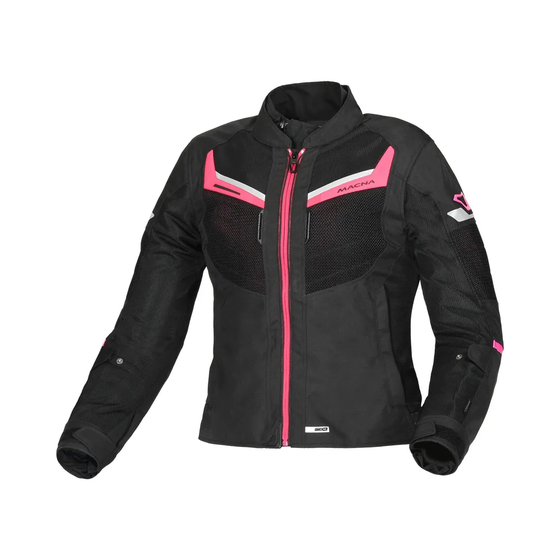 Macna Tondo mujer Chaqueta impermeable turismo Negro Rosa