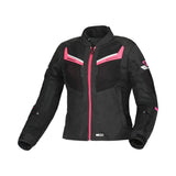 Macna Tondo mujer Chaqueta impermeable turismo Negro Rosa