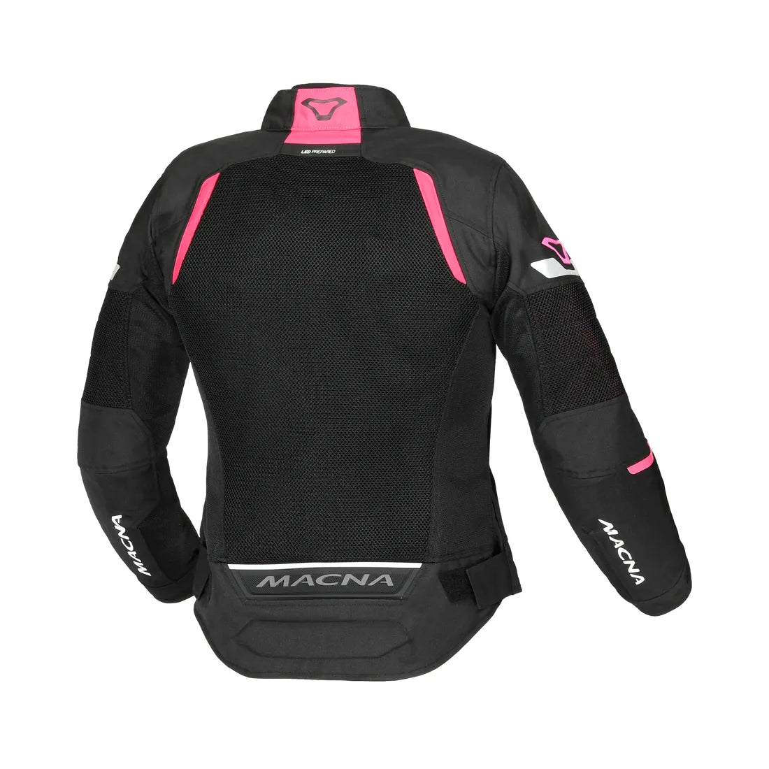 Macna Tondo mujer Chaqueta impermeable turismo Negro Rosa
