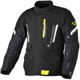 Macna Ultimax chaqueta textil impermeable Negro Amarillo Fluo