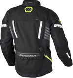 Macna Ultimax chaqueta textil impermeable Negro Amarillo Fluo