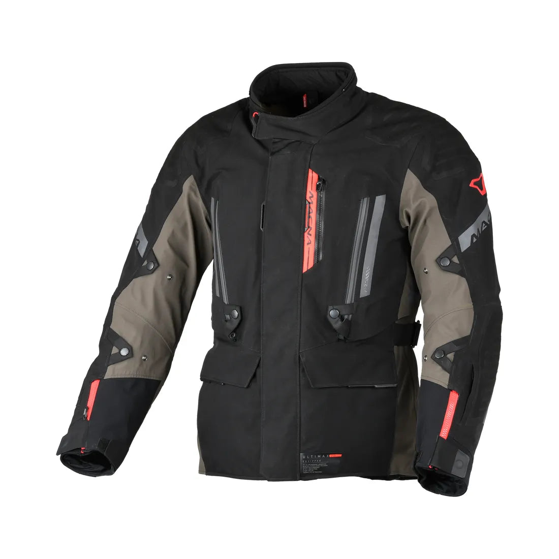 Macna Ultimax Chaqueta textil Negro gris rojo – 1 – Maximomoto PT