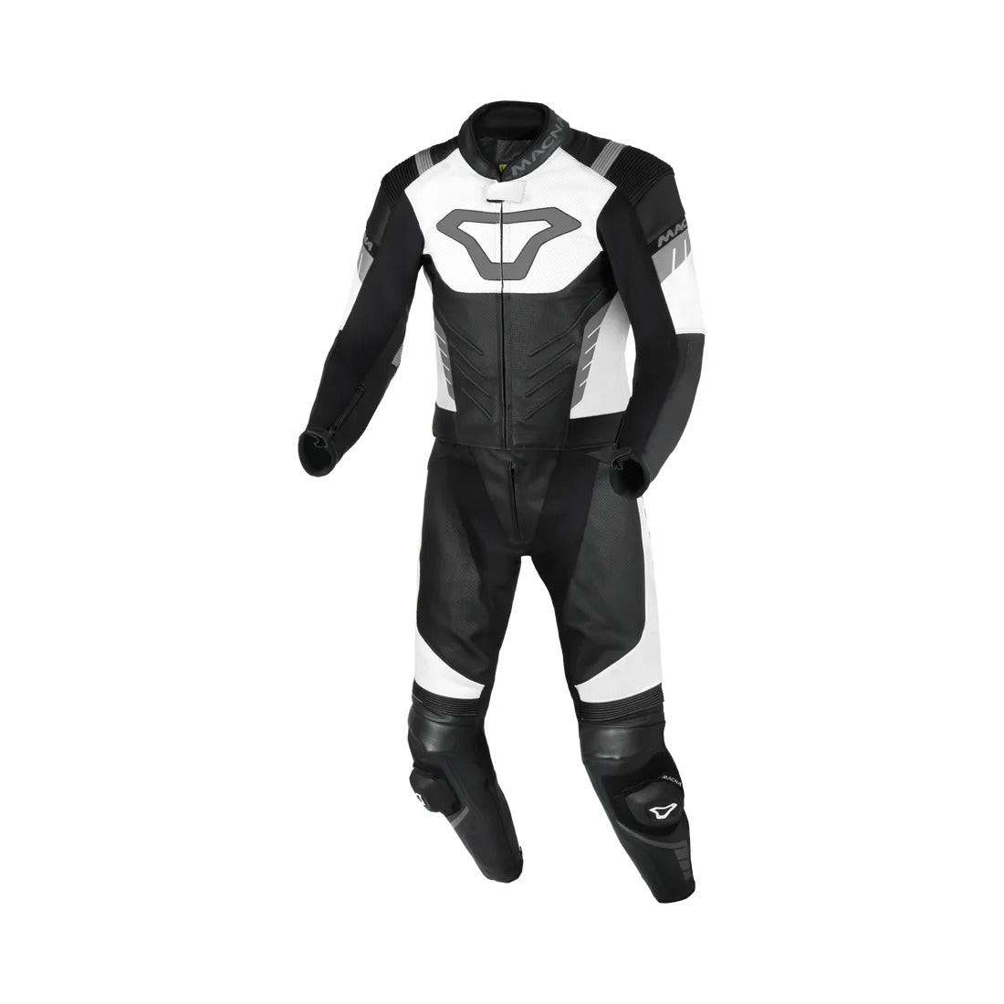 MACNA VARSHALL 2 PC Moto Homem Perforado Couro Fatos Preto Branco – 1 – Maximomoto PT