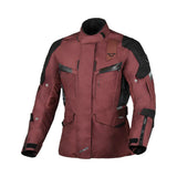 Macna Zastra mujer Chaqueta textil impermeable moto burdeos