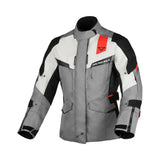 MACNA Zastra mujer Chaqueta carreras aventura gris negro rojo