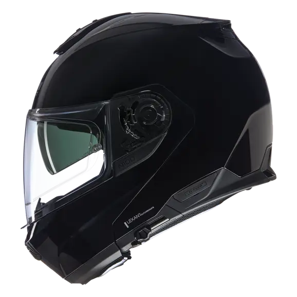 NOLAN N100-6 CLASSICO 301 Modular Abatable Casco Preto Brilhante