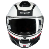 NOLAN N100-6 NCOGNITO 344 Moto Modular Capacete Branco Vermelho Preto