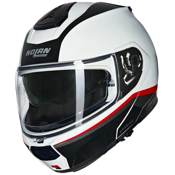 NOLAN N100-6 NCOGNITO 344 Moto Modular Capacete Branco Vermelho Preto – 3 – Maximomoto PT