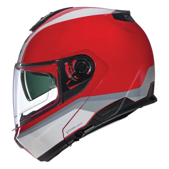 NOLAN N100-6 INCOGNITO 345 Motorcycle Modular Helmet Silver White Red – 1 – Maximomoto PT
