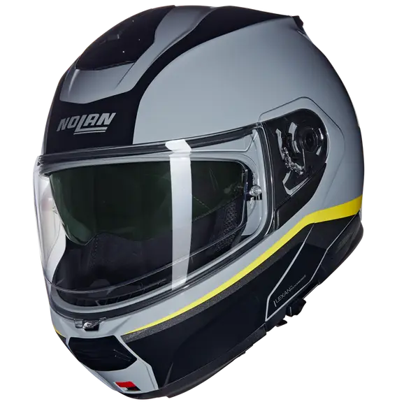 NOLAN N100-6 INCOGNITO 346 Modular Motorcycle Helmet Gray Yellow Black – 3 – Maximomoto PT