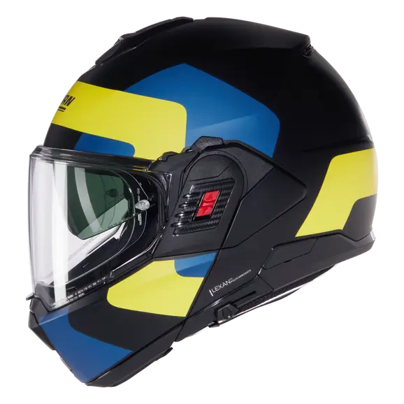 NOLAN N120-1 Omocromo 346 Motorcycle Modular Helmet Black Blue Gillao – 3 – Maximomoto PT