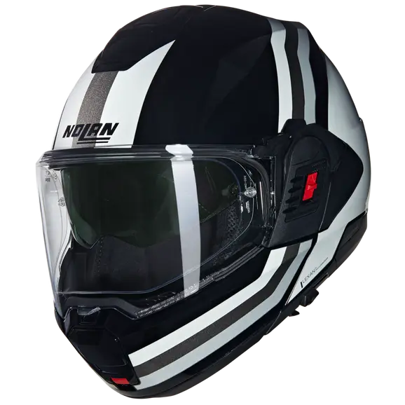 NOLAN N120-1 Lineo 348 Modular Casco Nero Bianco Argento – 1 – Maximomoto PT