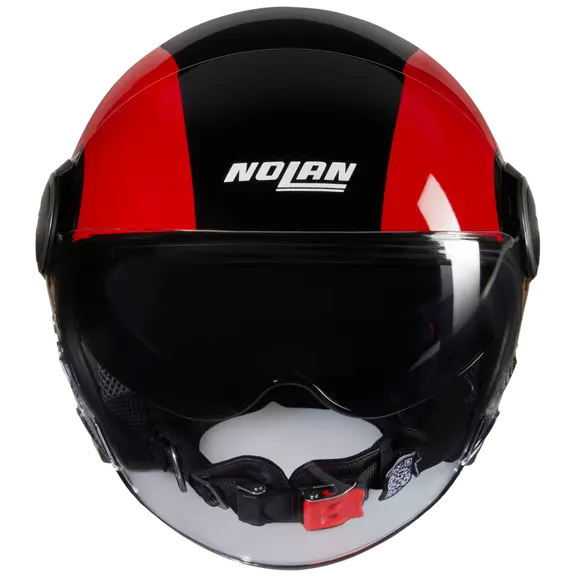 NOLAN N21 Visor Bicromo 350 cara abierta Casco Nero Rosso Arancione – 3 – Maximomoto PT
