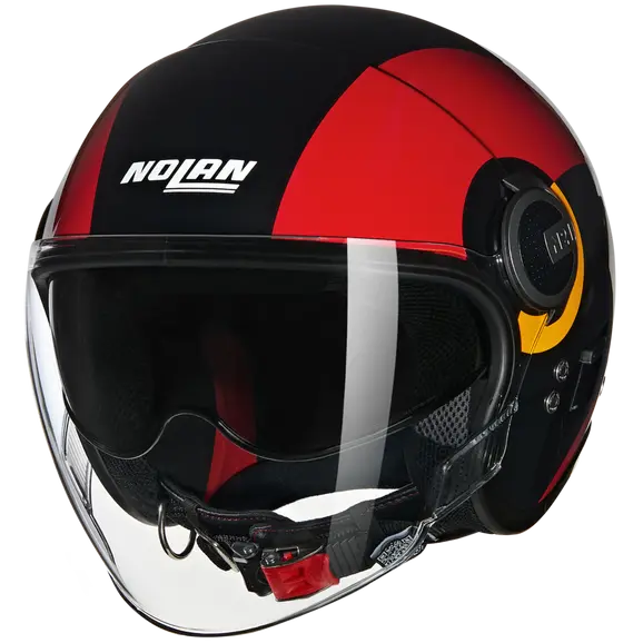 NOLAN N21 Visor Bicromo 350 cara abierta Casco Nero Rosso Arancione – 2 – Maximomoto PT