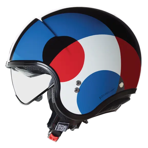 NOLAN N21 06 BICROMO 345 MINI JET CASCO NEGRO AZUL ROJO BLANCO – 1 – Maximomoto PT