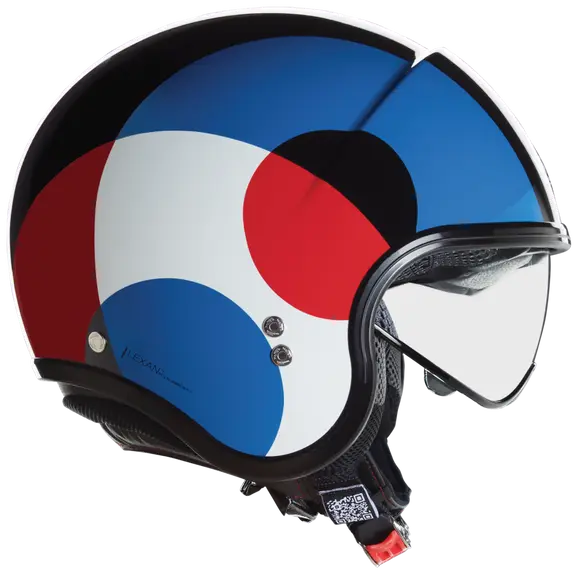 NOLAN N21 06 BICROMO 345 MINI JET CASCO NEGRO AZUL ROJO BLANCO – 2 – Maximomoto PT