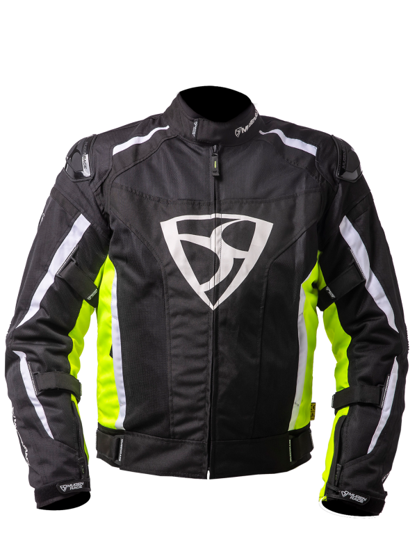 MUGENRACE DIAVOLO-1 Textile Jacket Black Amarillo Fluor Blanco – 1 – Maximomoto PT