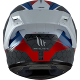 MT FF103PLUSC KRE Carbono Projétil D7 Moto Integral Capacetes Azul Brilhante
