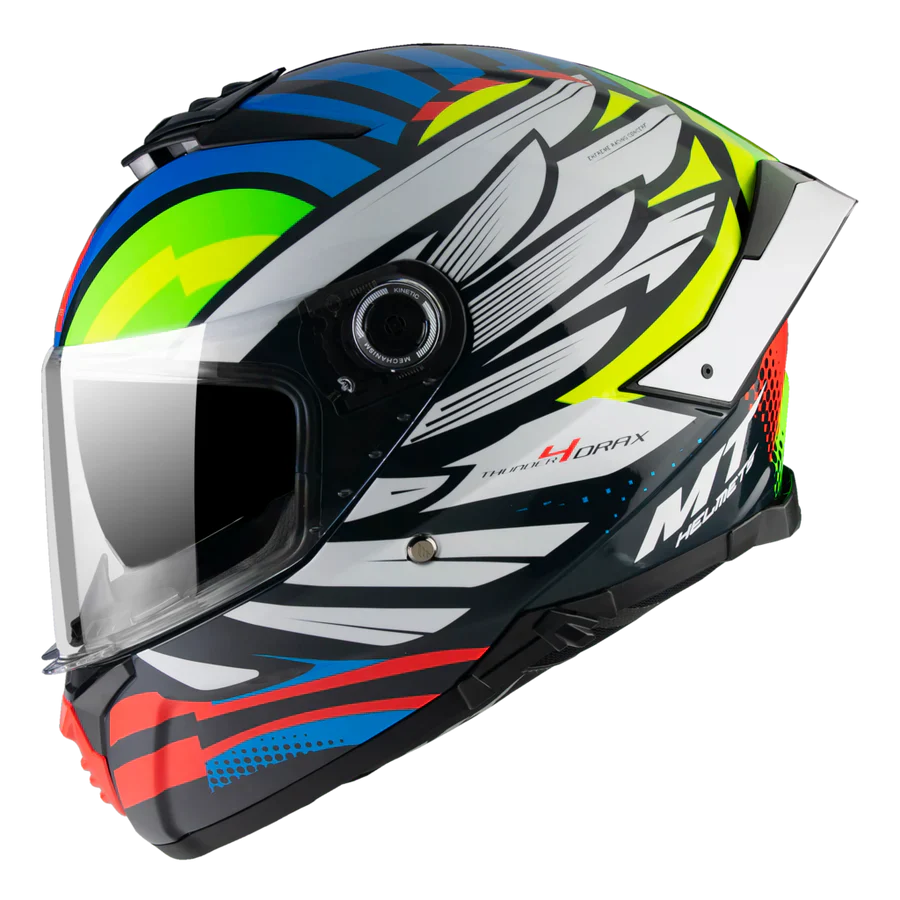 MT THUNDER 4 SV DRAX B7 Casco Integral Deportivo Para Moto Brillo