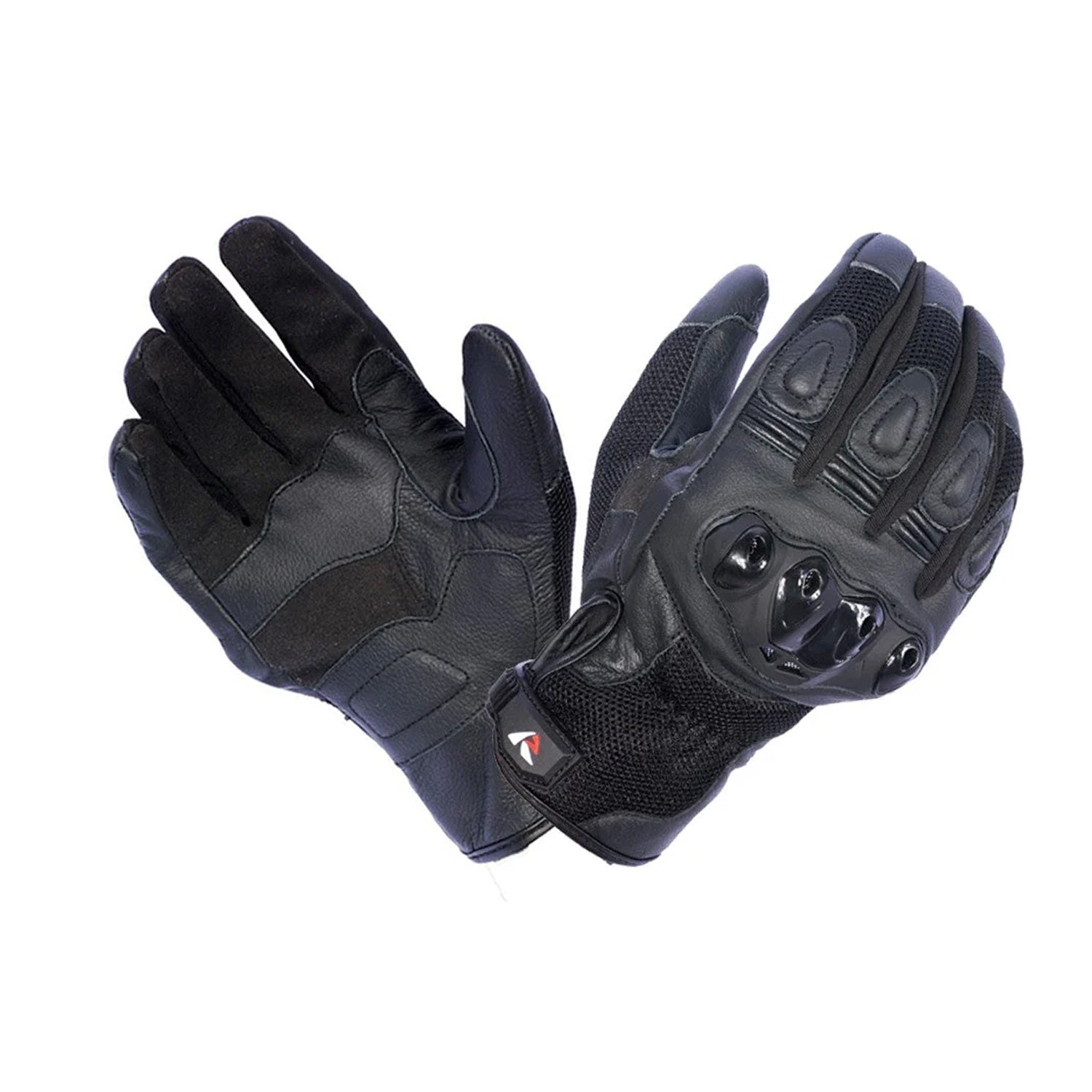 R-TECH AVIGNON Black Leather Motorcycle Gloves – 1 – Maximomoto PT