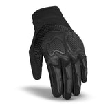 R-TECH CRUISER Motorcycle Textile Gloves Black