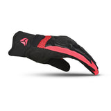R-TECH CRUISER Motorcycle Textile Gloves Black Red