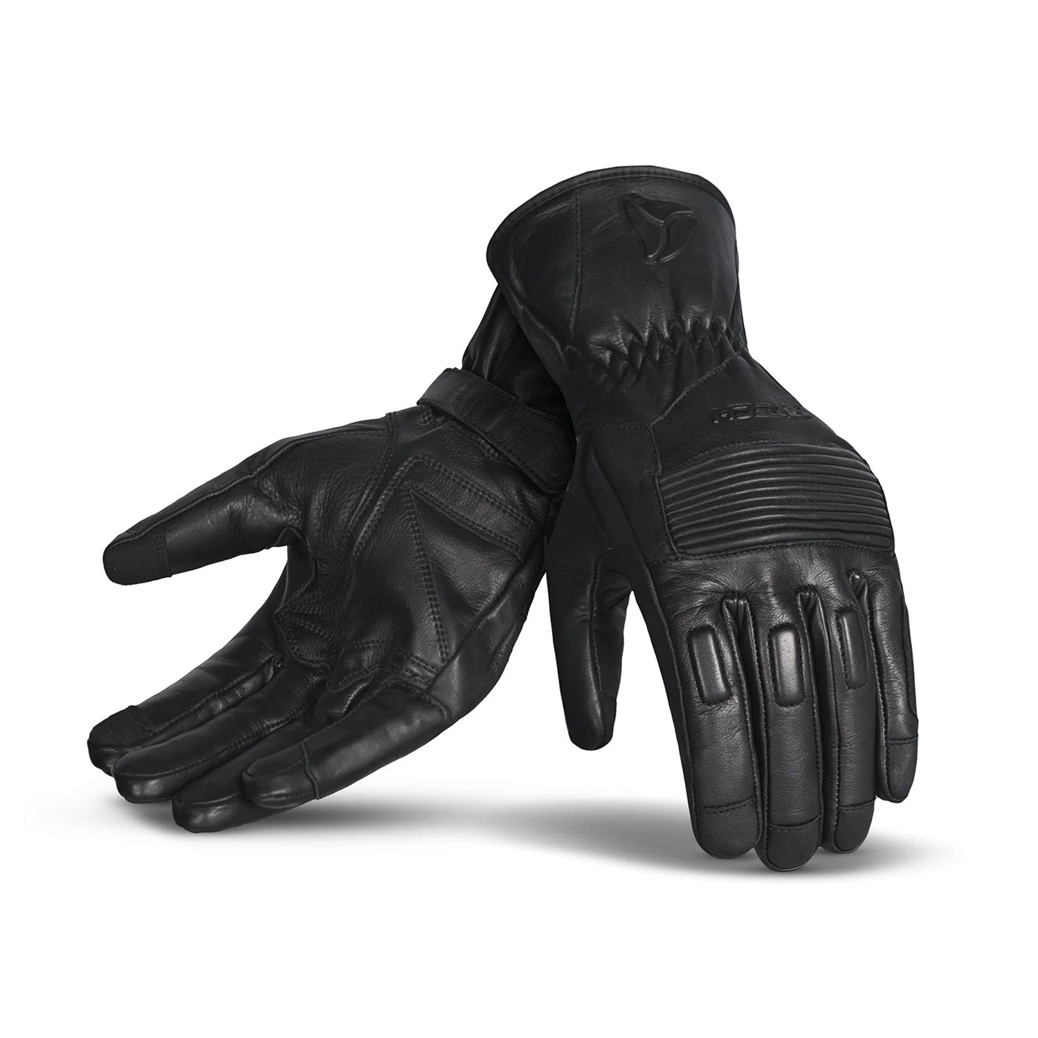 R-TECH GLAMOUR Moto Couro Luvas Preto – 1 – Maximomoto PT