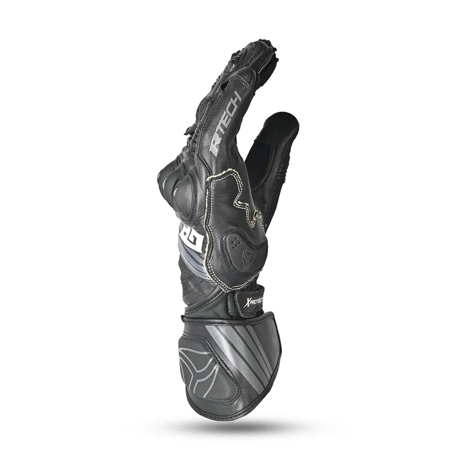 R-TECH GP Motorcycle Leather Gloves Black – 4 – Maximomoto PT