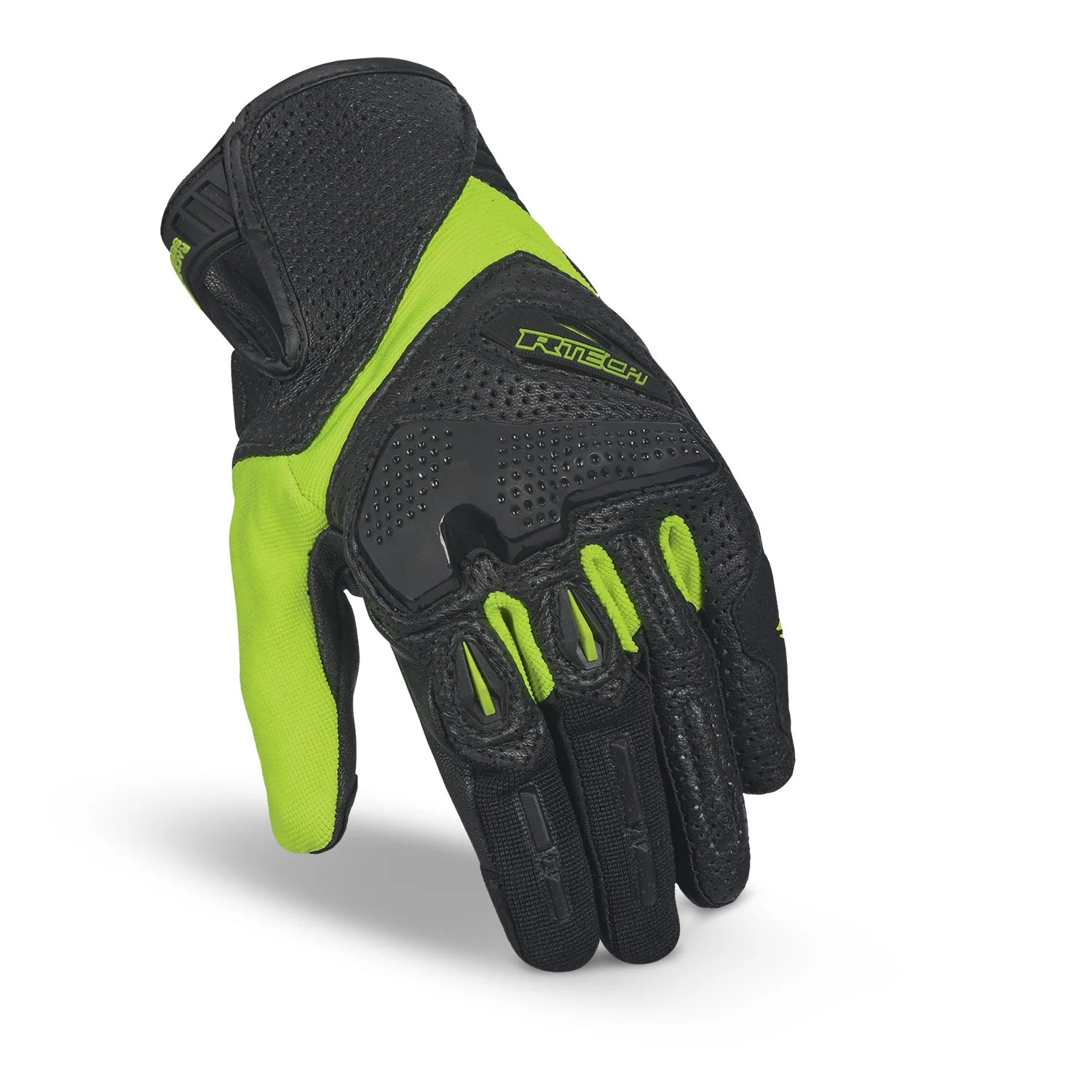 R-TECH KNIGHT RIDER Moto Homem Luvas Preto Fluo Amarelo – 2 – Maximomoto PT