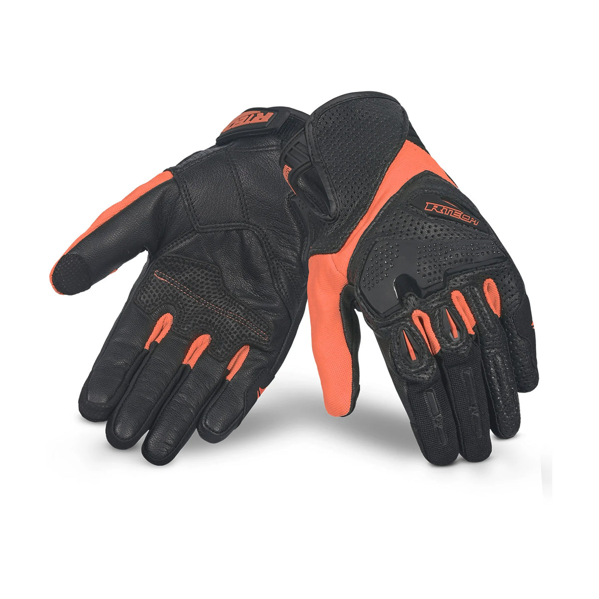 R-TECH KNIGHT RIDER Moto Luvas Preto Vermelho