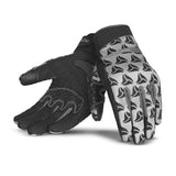 R-TECH LEOPARD Motorcycle Textile Gloves Black Gray