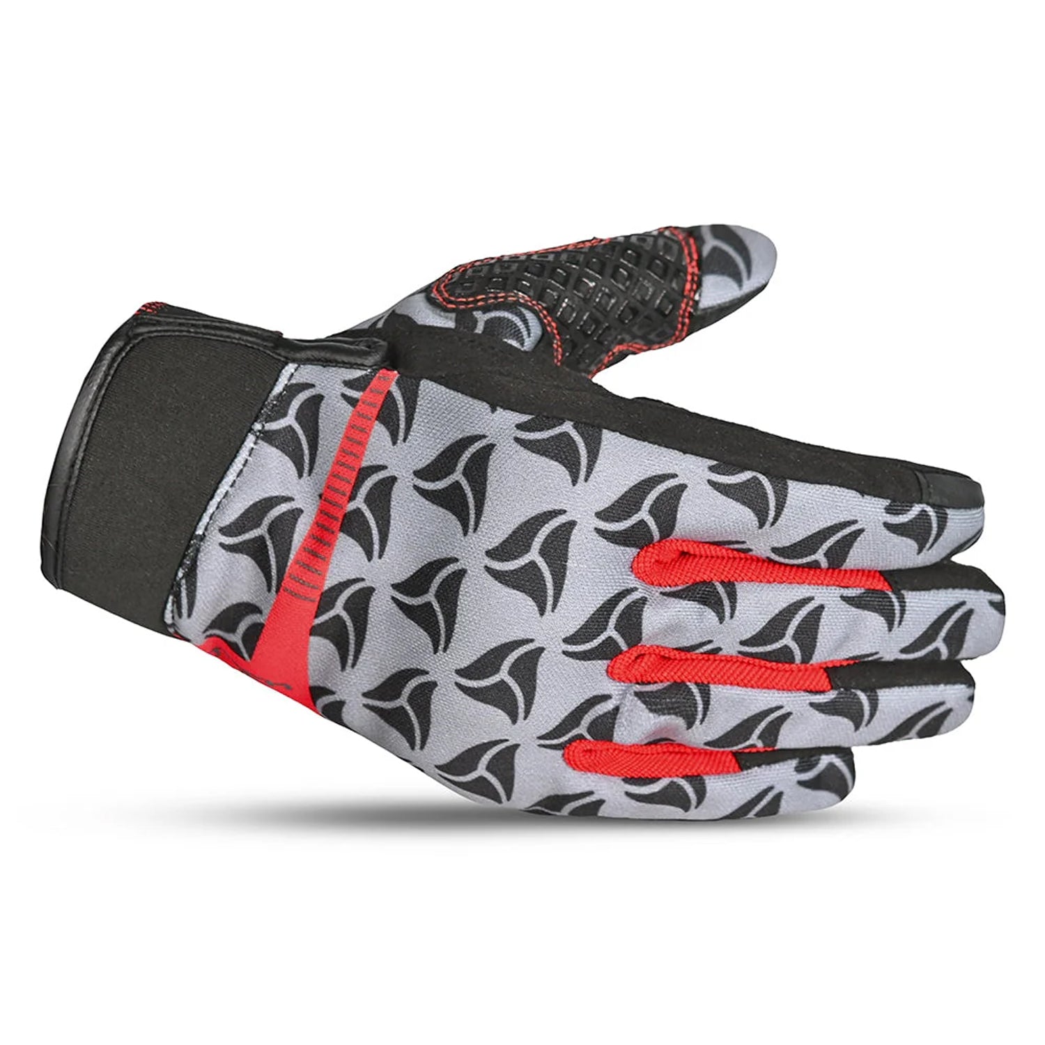 R-TECH LEOPARD Luvas De Moto Textil Preto Vermelho – 2 – Maximomoto PT