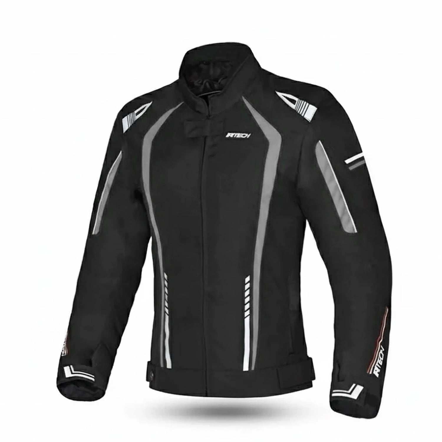 R-TECH MARSHAL Motorcycle Women's Textile Jackets Black Gray – 1 – Maximomoto PT