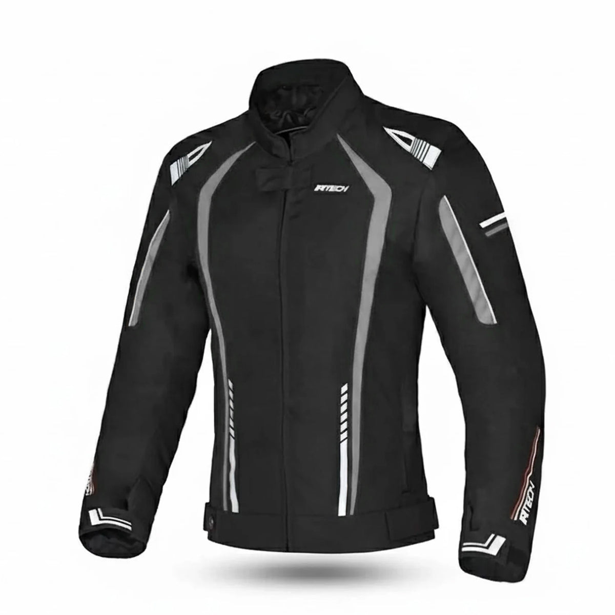 R-TECH MARSHAL Motorcycle Women's Textile Jackets Black Gray