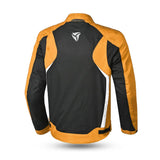 R-TECH MOTRIL Motorcycle Textile Jackets Black Orange