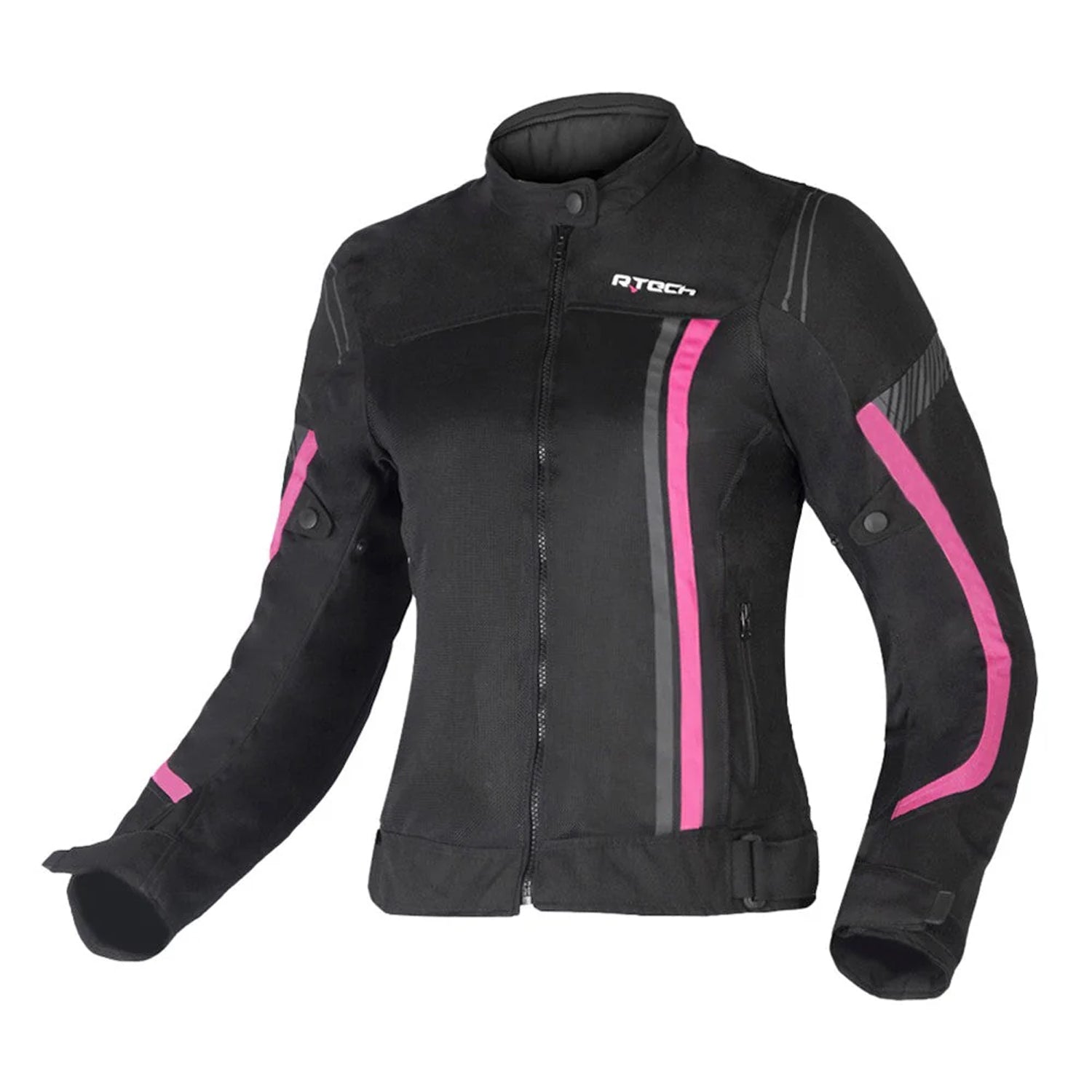 R-TECH PALMA Women's Textile Motorcycle Jacket Black Pink – 1 – Maximomoto PT