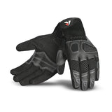 R-TECH PRIMA Black Leather Motorcycle Gloves