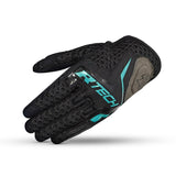 R-TECH RIDE PRO Luvas De Moto Senhora Preto Turquesa