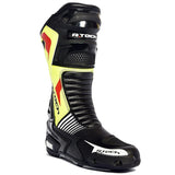 R-TECH ROAD RACER WP Moto Couro Botas Preto Fluorescente Amarelo