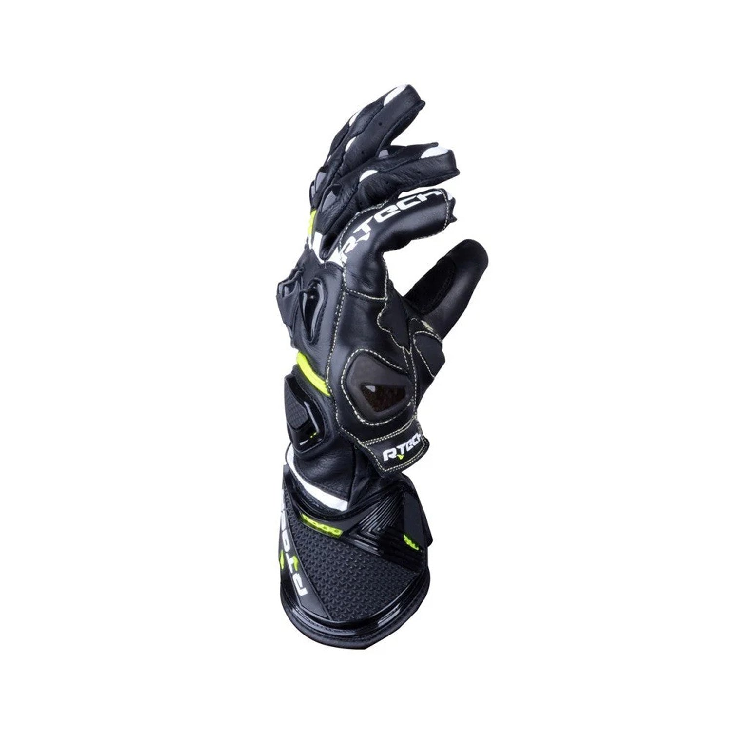 R-TECH ROBO Motorcycle Ladies Leather Gloves Black Fluorescent Yellow – 2 – Maximomoto PT