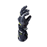 R-TECH ROBO Motorcycle Ladies Leather Gloves Black Fluorescent Yellow