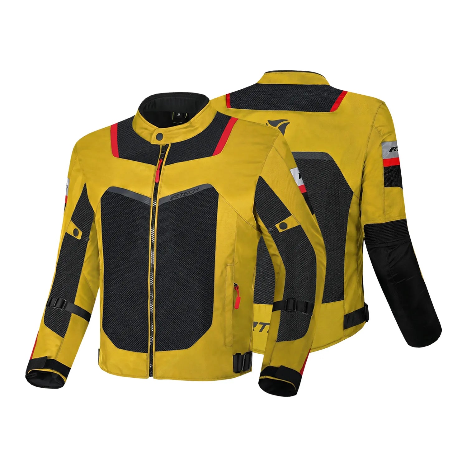 R-TECH SPIRAL MESH Moto Casacos Olive Preto – 3 – Maximomoto PT