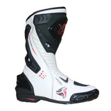 R-TECH TORNADO WP White Leather Motorcycle Boots