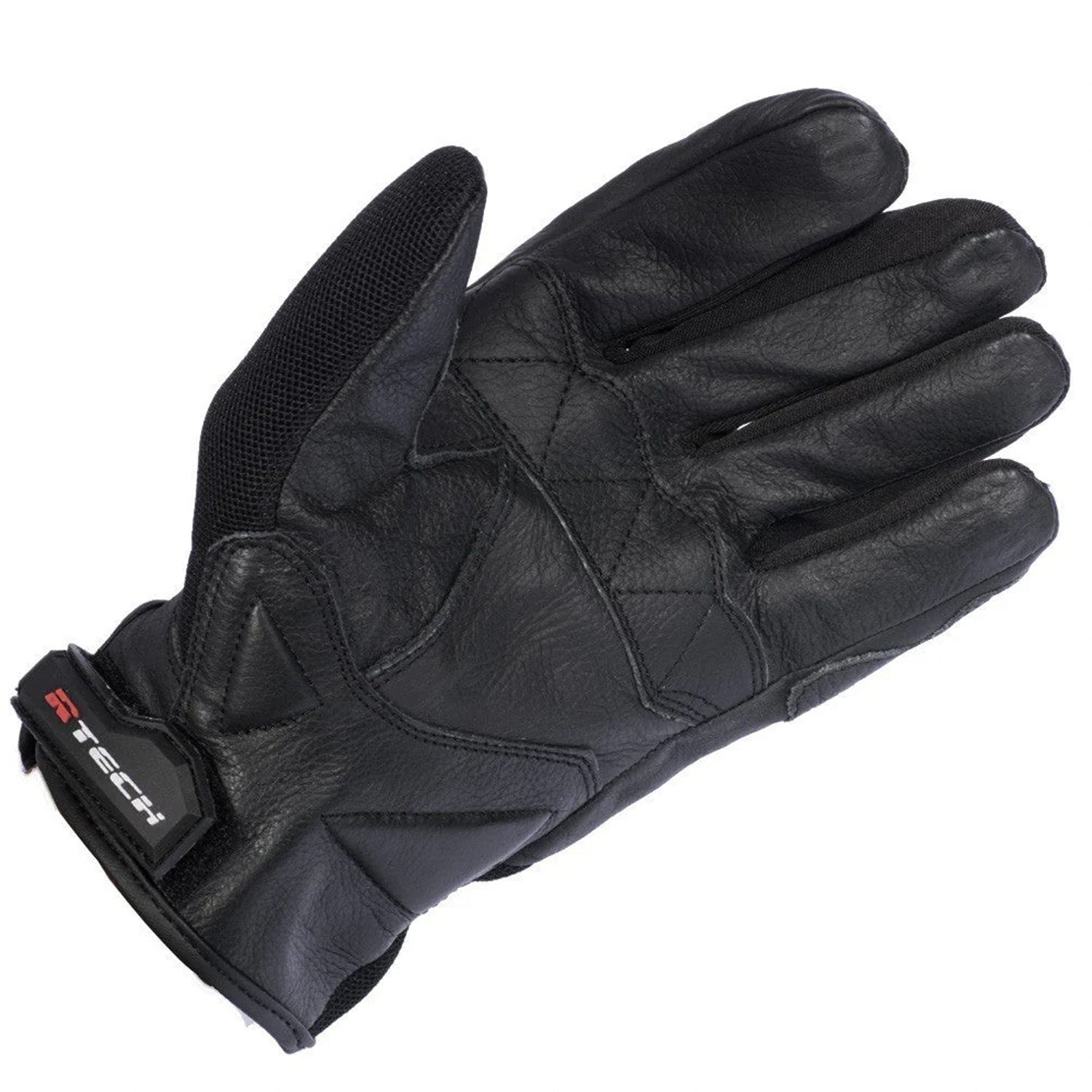 R-TECH VIBO Luvas De Moto Couro Preto Vermelho – 3 – Maximomoto PT