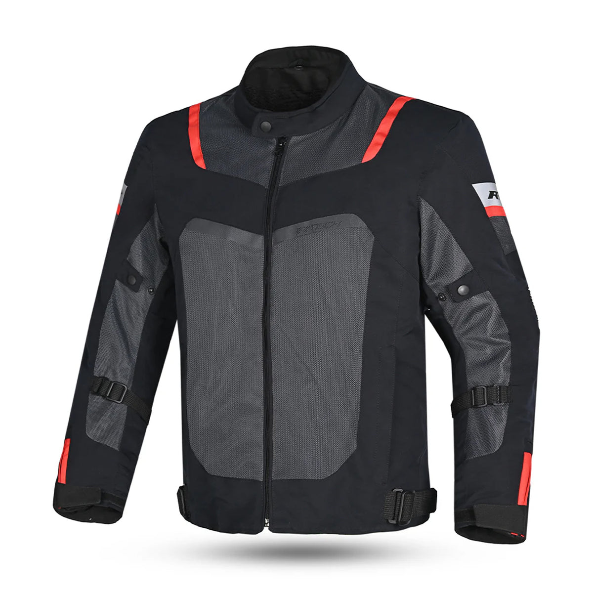 R-TECH SPIRAL MESH Casacos De Moto Textil Cinza Preto Vermelho