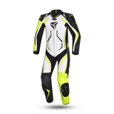 R-TECH DEFENDER GP 1 PC Fato Moto Branco Preto Amarelo Fluor