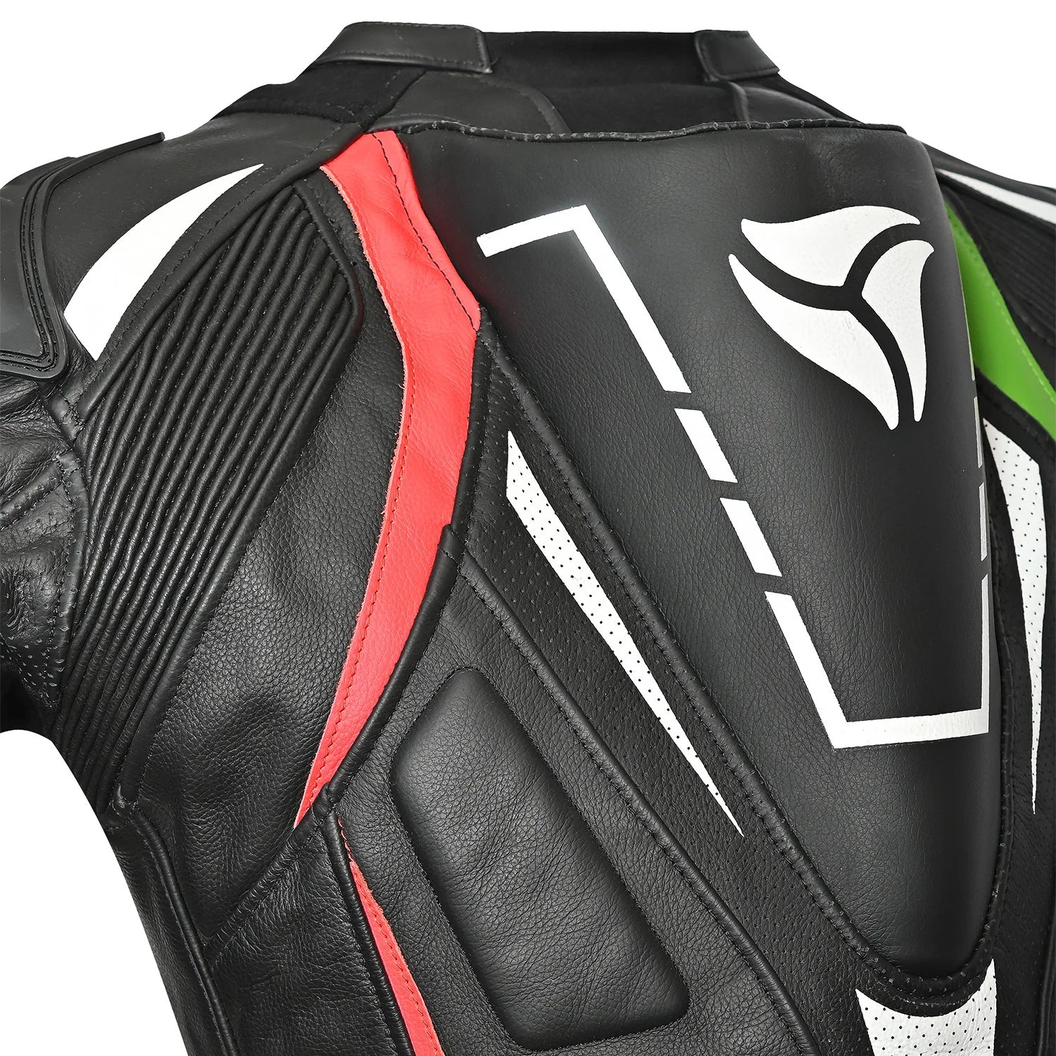 R-TECH 1 PC DEFENDER GP Motorcycle Suits Black Red Green – 5 – Maximomoto PT