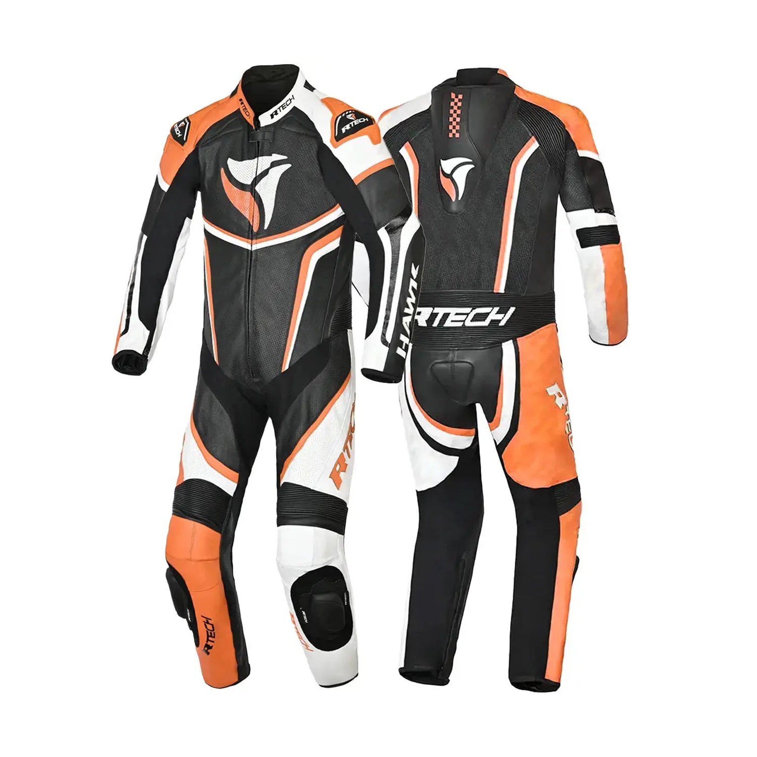 R-TECH 1 PC HAWK Moto Fatos Preto Branco Laranja – 2 – Maximomoto PT