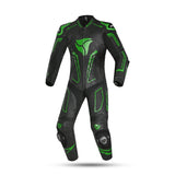 R-TECH MONO 1 PC RISING STAR MIX KANGAROO Motorcycle Suits Black Green